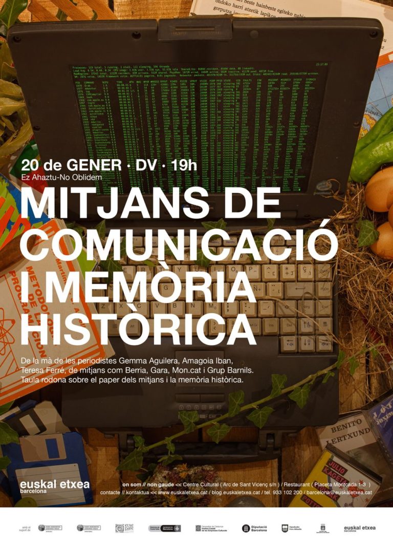 El Grup Barnils participa al debat de l’Euskal Etxea sobre mitjans i memòria històrica