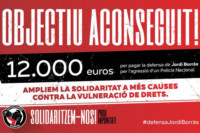 Objectiu aconseguit! Campanya de defensa de Jordi Borràs