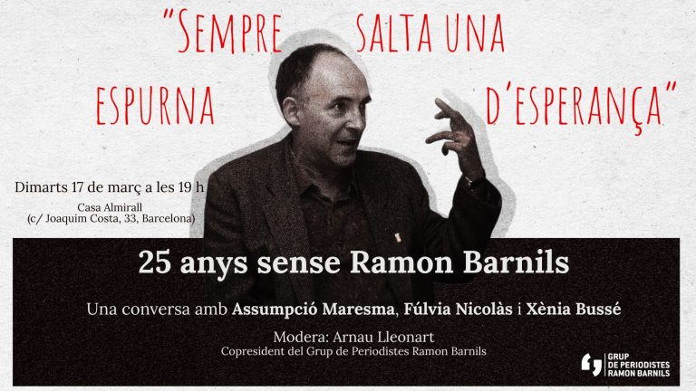 Commemorem el 25è aniversari de la mort de Ramon Barnils amb un acte d’homenatge a Barcelona
