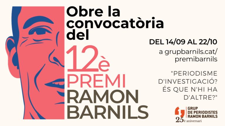Arrenca la 12a edició del Premi Ramon Barnils de periodisme d’investigació